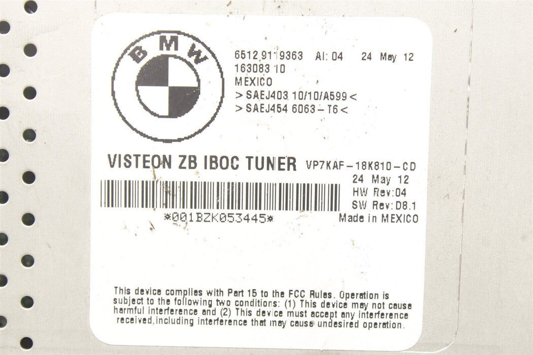 2008-2013 BMW M3 E92 Radio Tuner Receiver Module 9119363 08-13