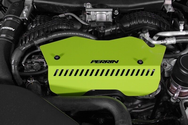 Perrin Neon Yellow Alternator Pulley Cover For Subaru 2022-2023 WRX