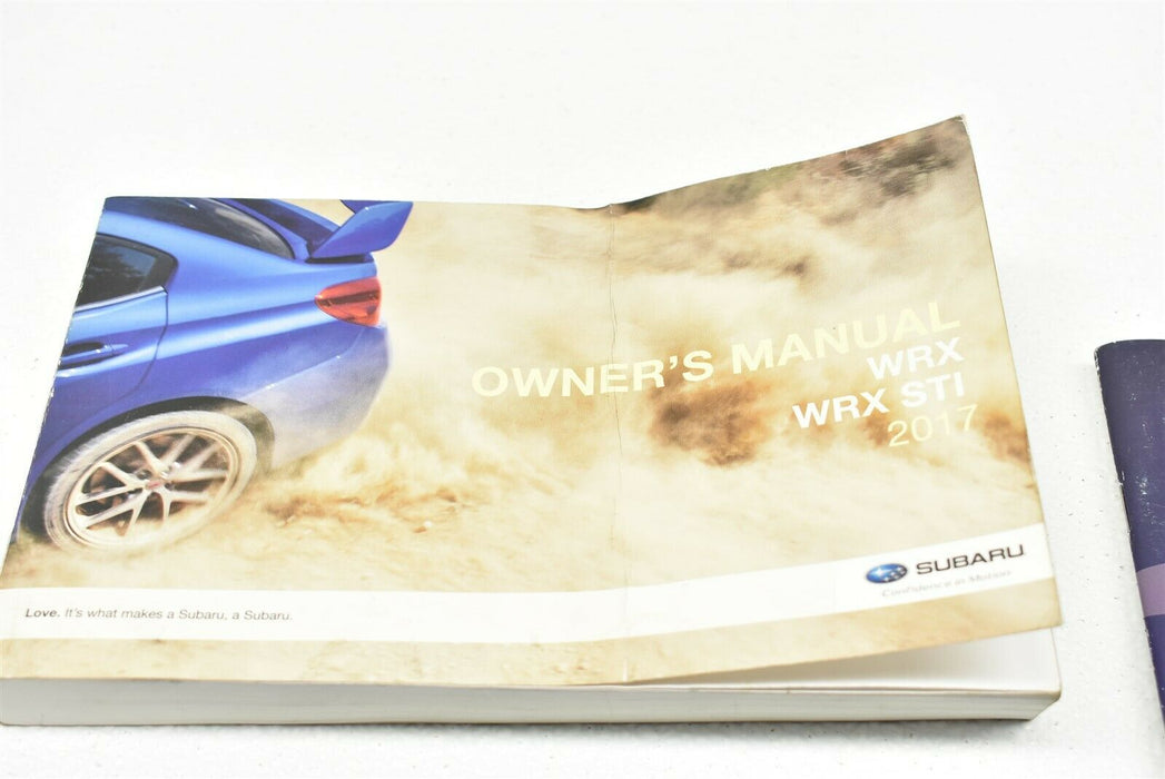 2017 Subaru WRX STI Owners Manual & Case OEM 17