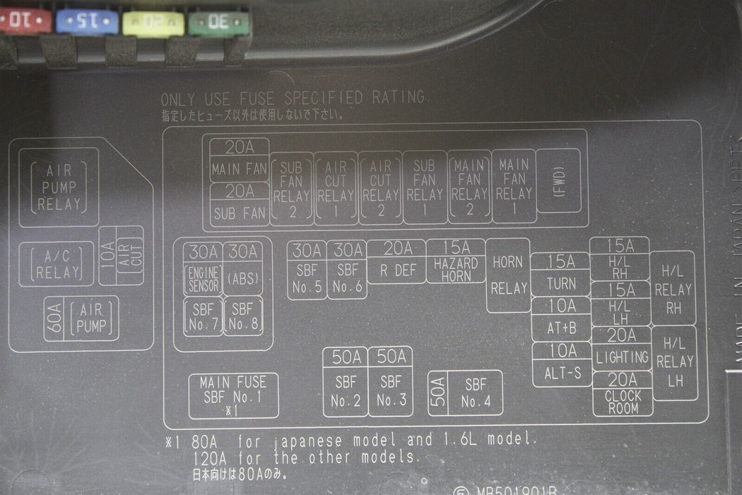 2006-2007 Subaru WRX STI Fuse Cover Panel Trim MB501902B OEM 06-07