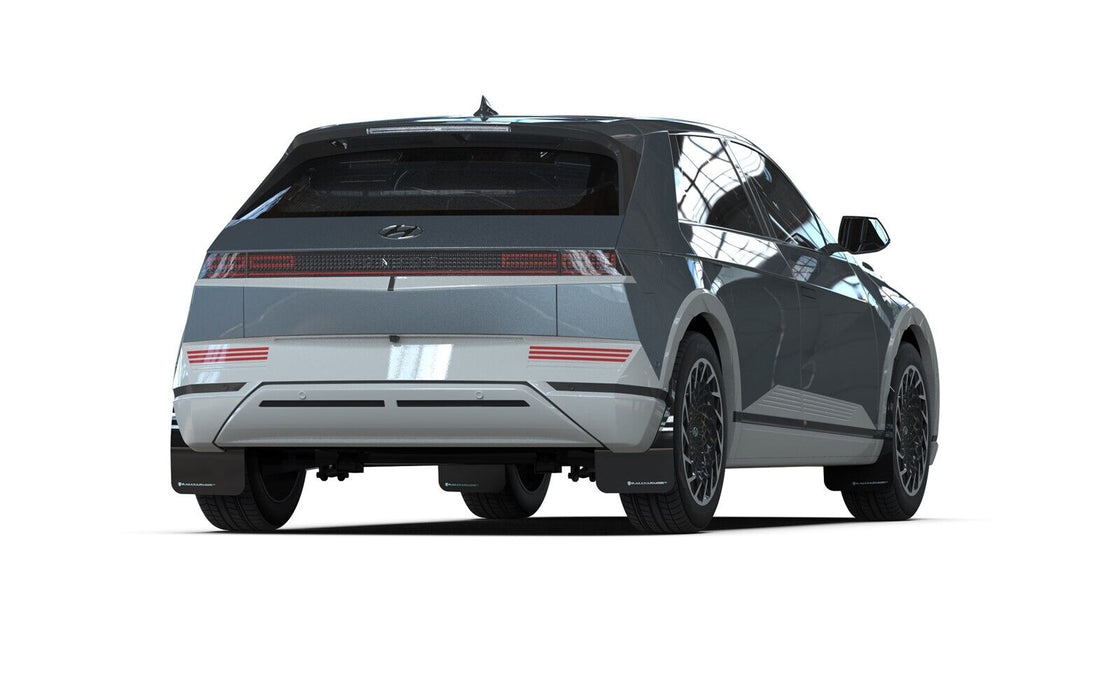 Rally Armor UR Black Mud Flaps w/ Red Logo for 2022-2023 Hyundai Ioniq 5