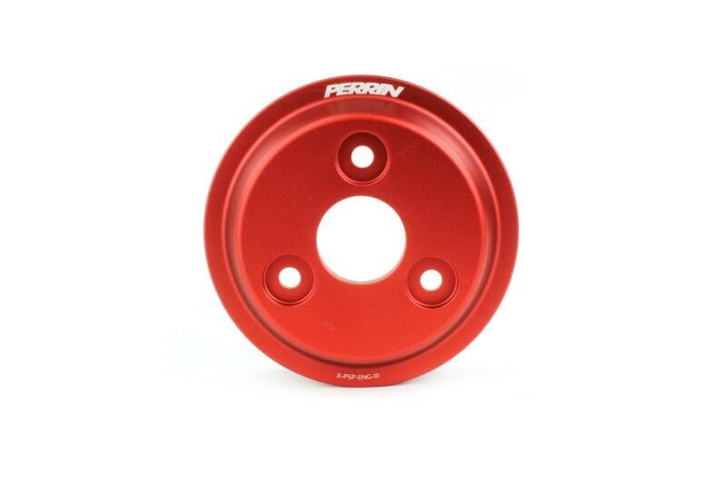Perrin Lightweight Water Pump Pulley Red for 2015-2022 Subaru WRX