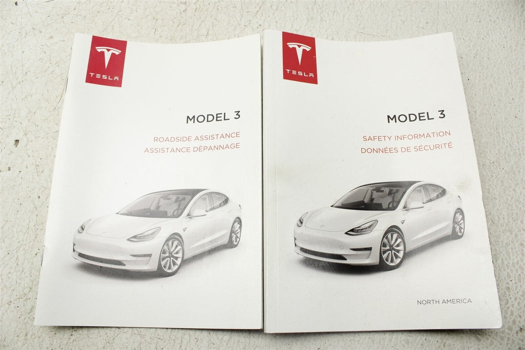 2017-2020 Tesla Model 3 Manual Booklet Handbook 17-20