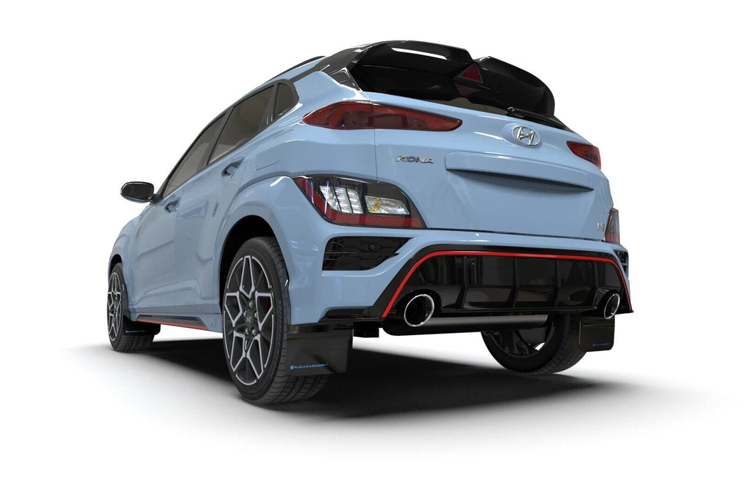 Rally Armor for Hyundai Kona N 2022 Black UR Mud Flap w/ Grey Logo