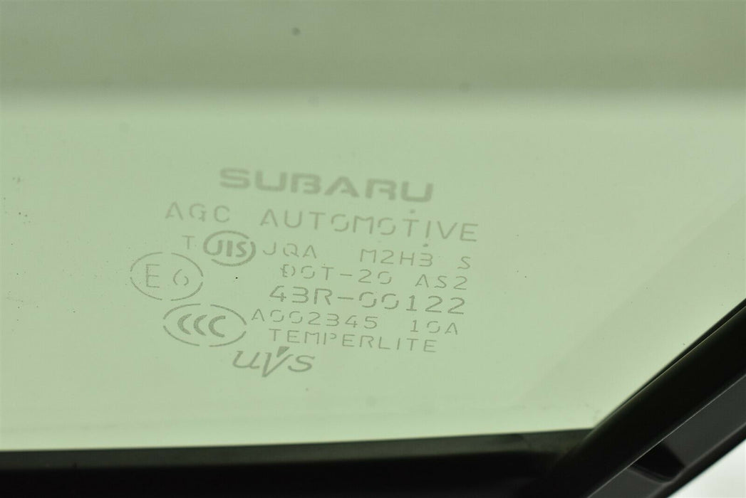 2015-2019 Subaru WRX STI Passenger Rear Right Window Glass Assembly OEM 15-19