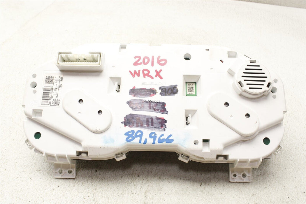 2016 Subaru WRX Speedometer Instrument Gauge Cluster MT 2.0L 85000VA490 16