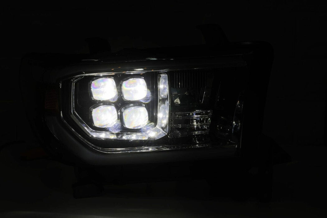 AlphaRex Jet Black Nova Series LED Headlights for 2007-2013 Toyota Tundra