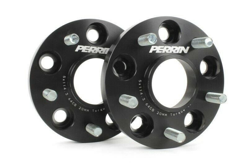 Perrin 64.1mm Hub 5x114.3 20mm Wheel Spacers (One Pair) for 17-19 Honda Civic Si
