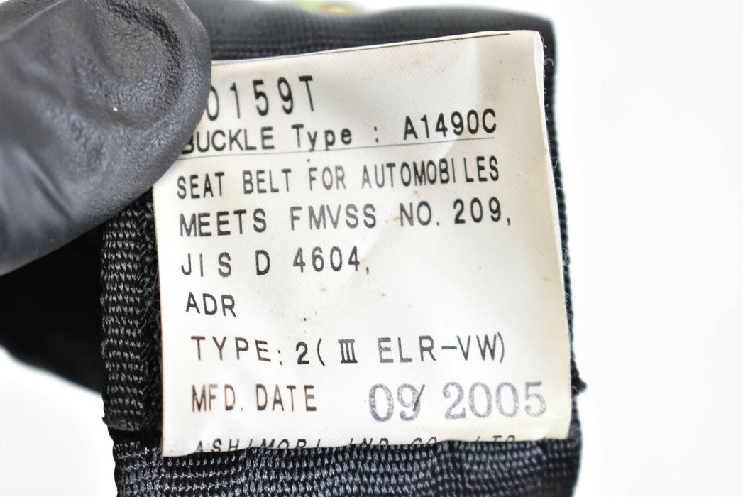2002-2007 Subaru Impreza WRX STI Center Seat Belt Assembly OEM 02-07