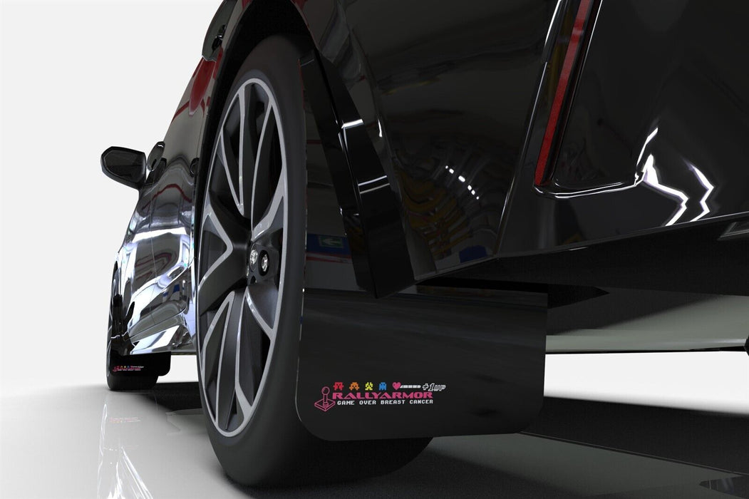 Rally Armor Black Mud Flaps w/BCE logo for 2013-17 Subaru XV Crosstrek