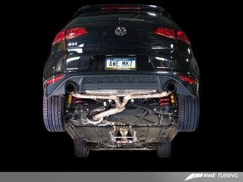 AWE 3015-33050 Tuning for VW MK7 GTI Touring Edition Exhaust - Black Tips
