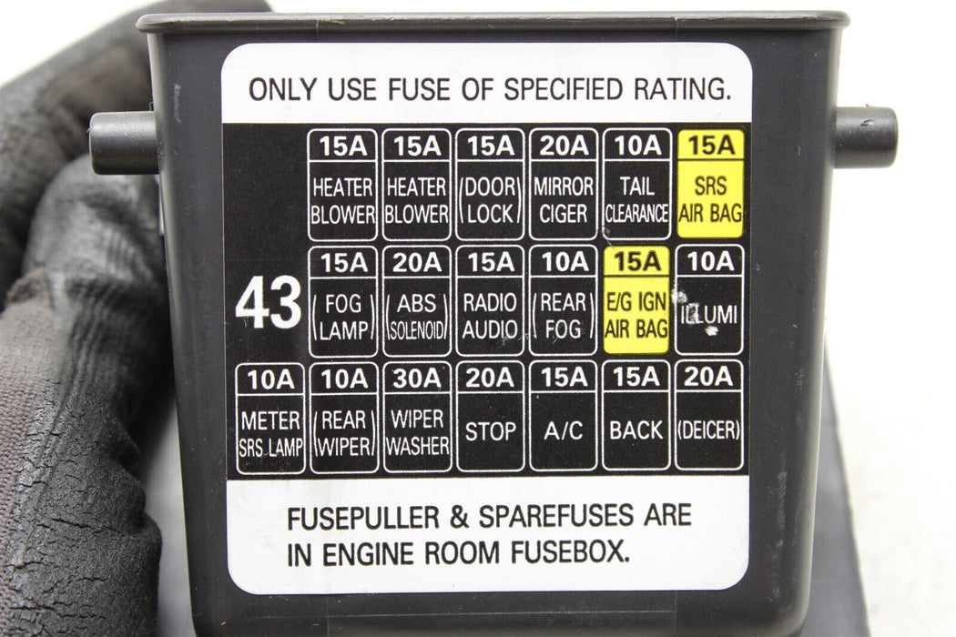 06 07 Subaru Impreza WRX Fuse Box Cover Relay Lid Trim Storage 2006 2007