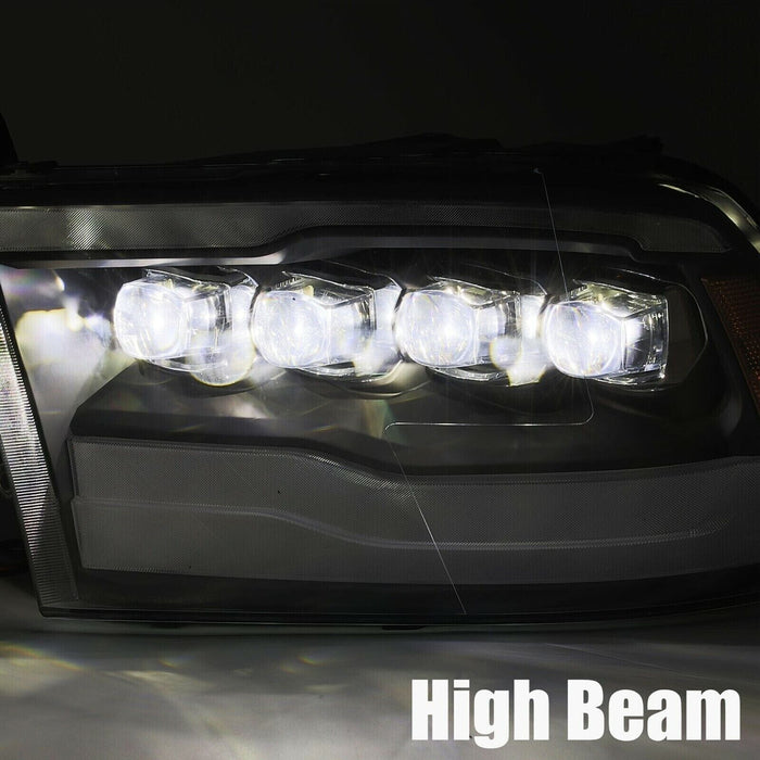 AlphaRex Alpha-Black Nova LED Projector Headlights for 2009-2018 Ram 1500