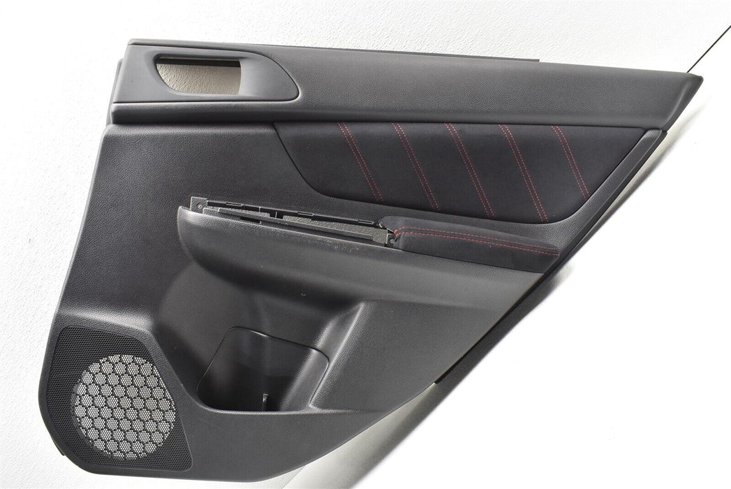 2015-2019 Subaru WRX STI Rear Right Door Panel Card Cover Assembly 8k 15-19