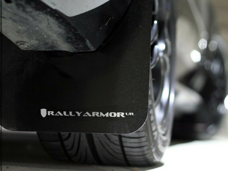 Rally Armor UR Black Mud Flap w/ White Logo For 02-07 Subaru WRX/STI/RS/2.5i