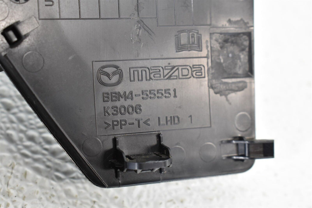 2010-2013 Mazdaspeed3 Fuse Box Trim Cover BBM455551 OEM Speed 3 MS3 10-13