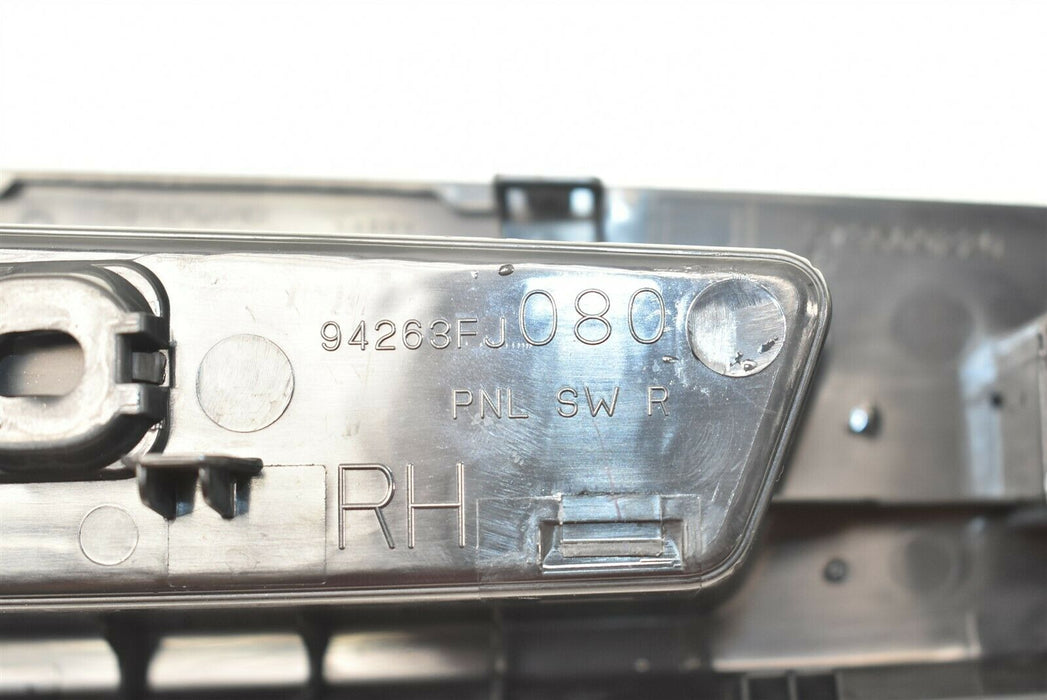 2015-2019 Subaru WRX STI Passenger Rear Right Window Switch Trim 15-19