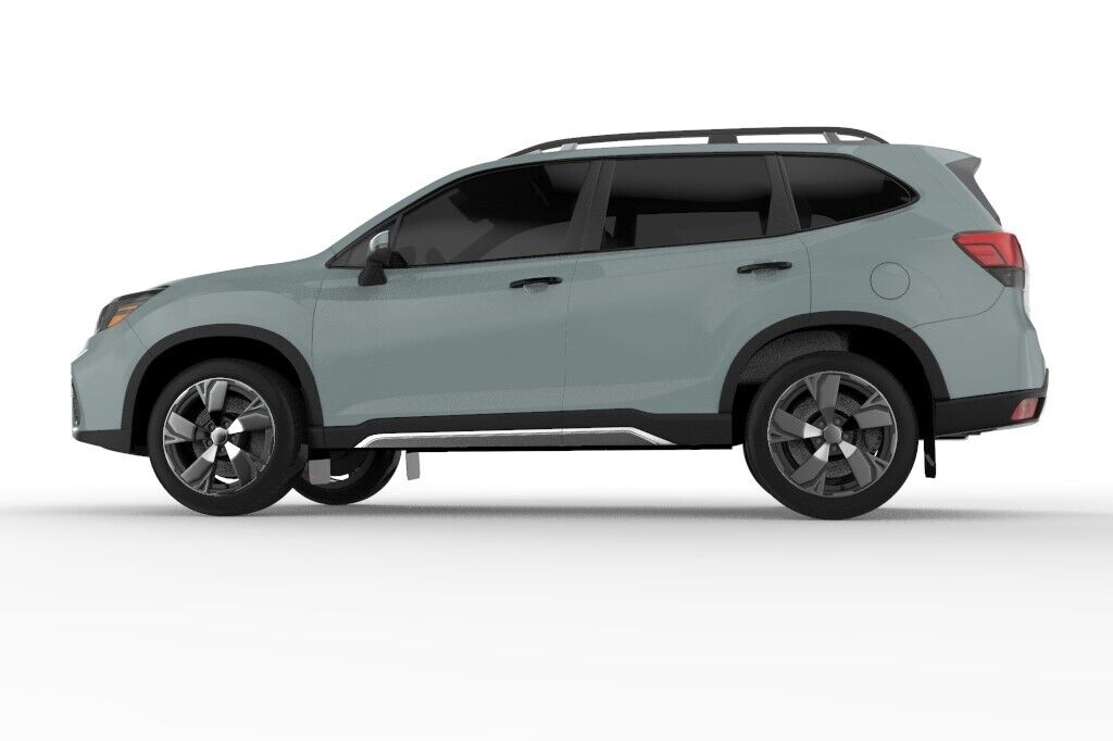Rally Armor UR Black Mud Flaps w/ White Logo for 2019-2021 Subaru Forester