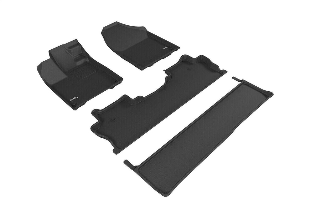 3D Maxpider  Black L1HD08301509 Kagu 3 Row Mat Set for 17-22 Honda Ridgeline