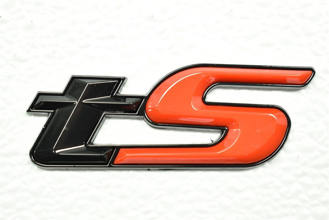 TS Limited Glossy Black Red Trunk Gate Badge Emblem For WRX STI Forester