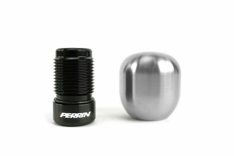 Perrin Performance Barrel Shift Knob 1.85" Brushed For 5-Speed WRX