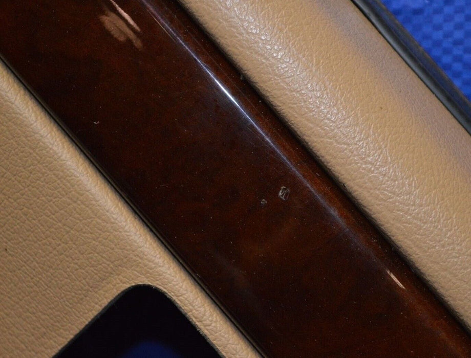 95-02 Range Rover P38 Door Panel Rear Right Passenger Walnut Leather 1995-2002