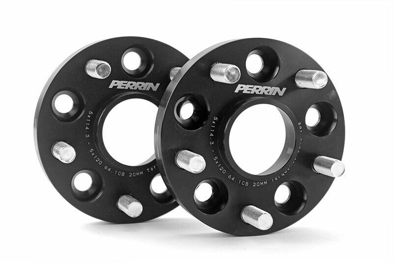 Perrin Performance PSP-WHL-220BK 20MM Wheel Spacers Adapters 5x100 to 5x114.3