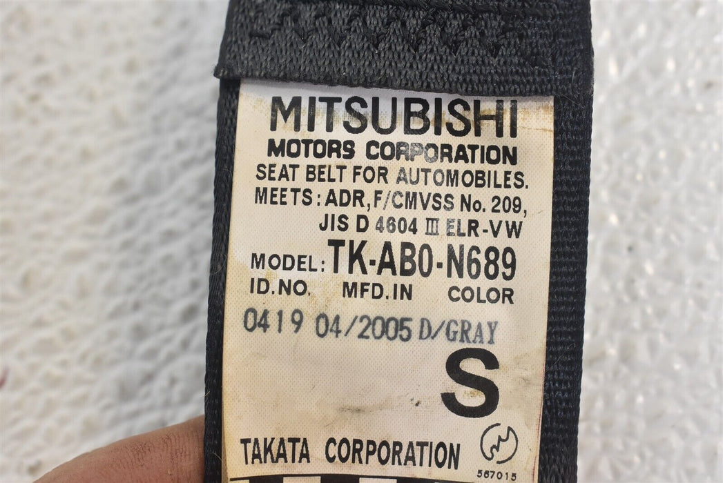 2003-2006 Mitsubishi Evolution 8 9 Seat Belt Assembly Rear Center Middle 03-06