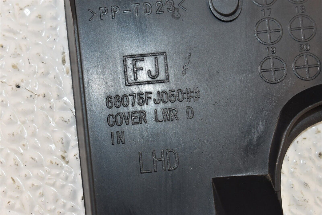 2015-2018 Subaru WRX Dash Trim Cover Lower Left Driver LH 66075FJ050 OEM 15-18