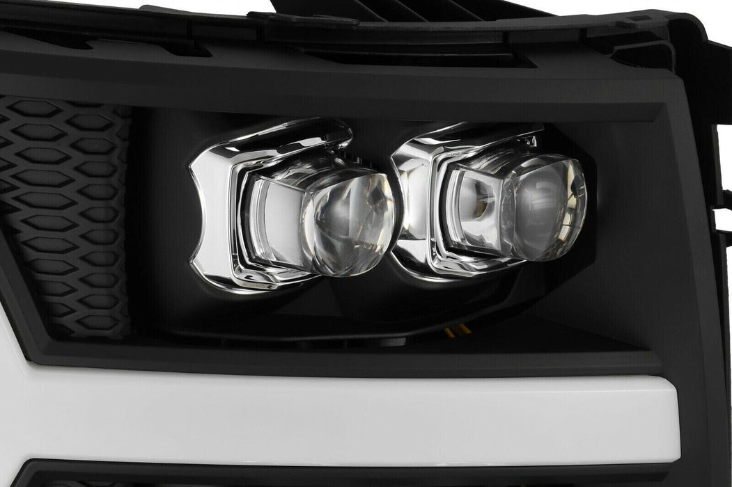 AlphaRex NOVA-Series LED Projector Headlights Black for 07-13 Silverado 1500