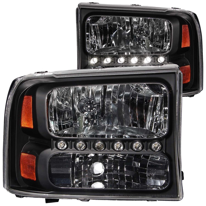 Anzo 111106 Crystal Headlight Set For 2000-2004 Ford Excursion