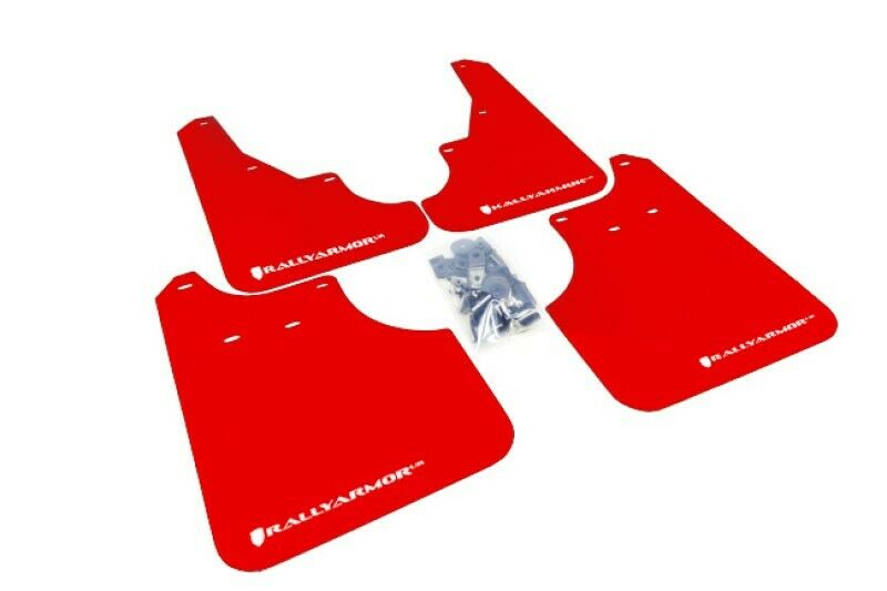 Rally Armor UR Red Mud Flaps White Logo for 09-13 Forester MF11-UR-RD/WH
