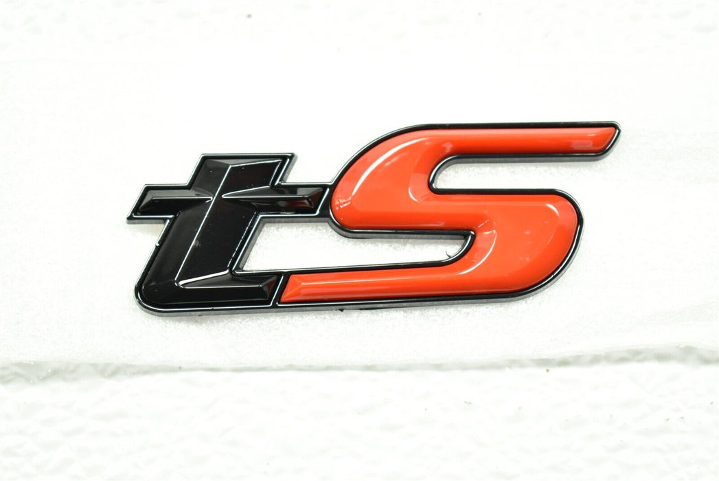 TS Limited Glossy Black Red Trunk Gate Badge Emblem For WRX STI Forester