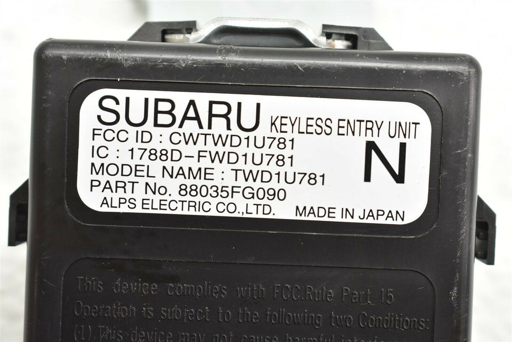 2011-2014 Subaru WRX STI Keyless Entry Unit Assembly 88035FG090 OEM 11-14