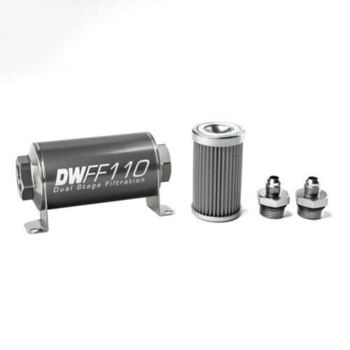 DeatschWerks 8-03-110-100K-6 Fuel Filter Inline Mount 100 Microns