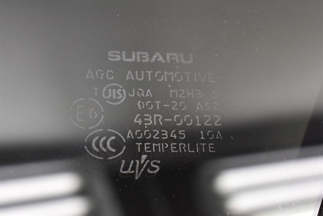 2015-2019 Subaru WRX STI Door Vent Corner Glass Rear Left Driver LH OEM 15-19