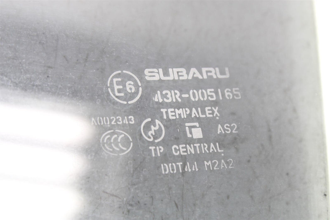 2008-2014 Subaru WRX STI Driver Rear Left Door Window Glass Assembly OEM 08-14