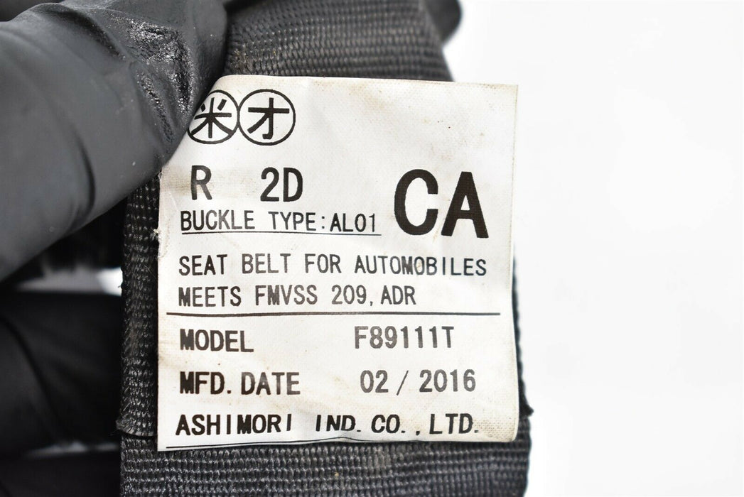 2013-2017 Scion FR-S Rear Seat Belt Rear Left Driver Side LH OEM BRZ 13-17