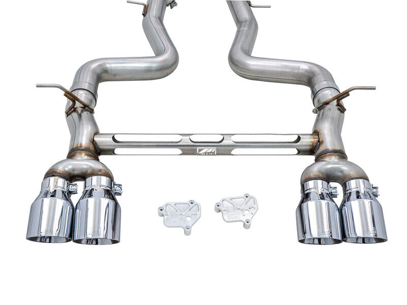 AWE 3020-42082 Tuning for BMW F8X M3/M4 Track Catback Exhaust-Silver Tips