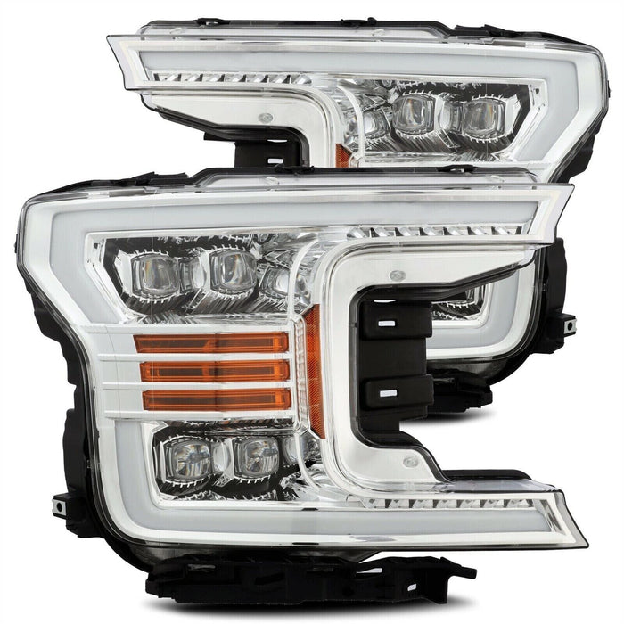 AlphaRex Chrome Nova Series LED Projector Headlights for 2018-2020 Ford F-150