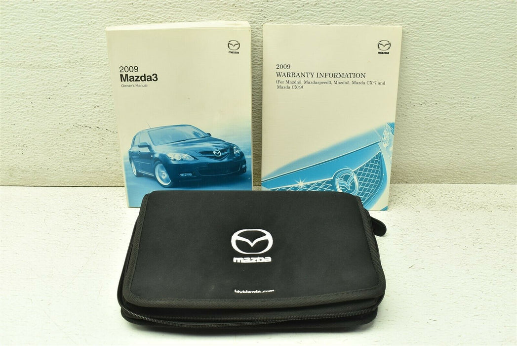 2009 Mazdaspeed3 Owners Manual & Case OEM Speed 3 09