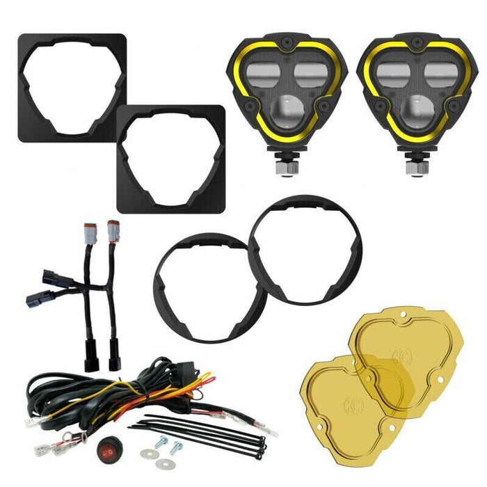 KC HiLiTES FLEX ERA 3 Dual Mode SAE Fog Lights - 2-Light Master Kit for Toyota