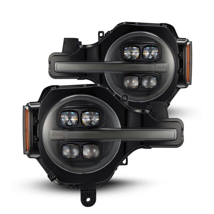 AlphaRex Alpha-Black NOVA LED Projector Headlights for 2021-2023 Ford Bronco