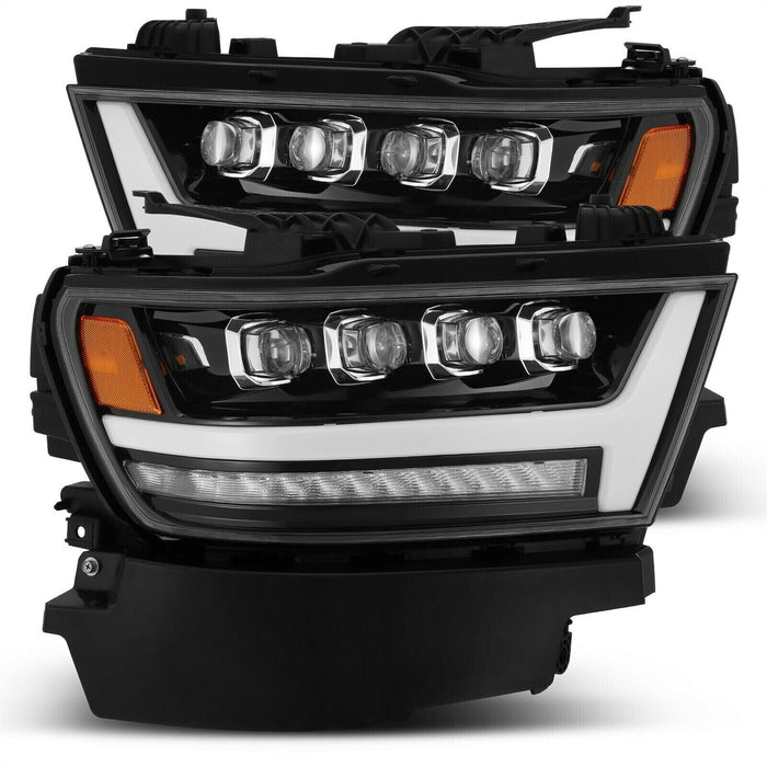 AlphaRex Jet BLK NOVA LED Headlights for 2019-2020 Ram 1500 Tradesman & Big Horn