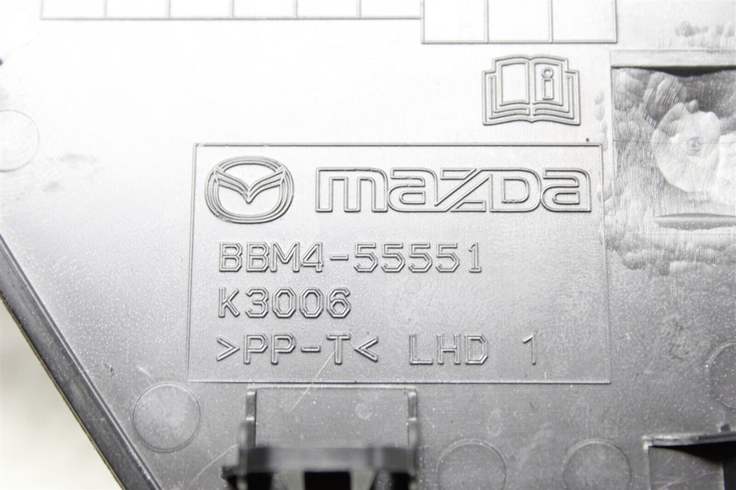 2010-2013 Mazdaspeed3 Fuse Box Lid Cover BBM455551 OEM Speed 3 MS3 10-13
