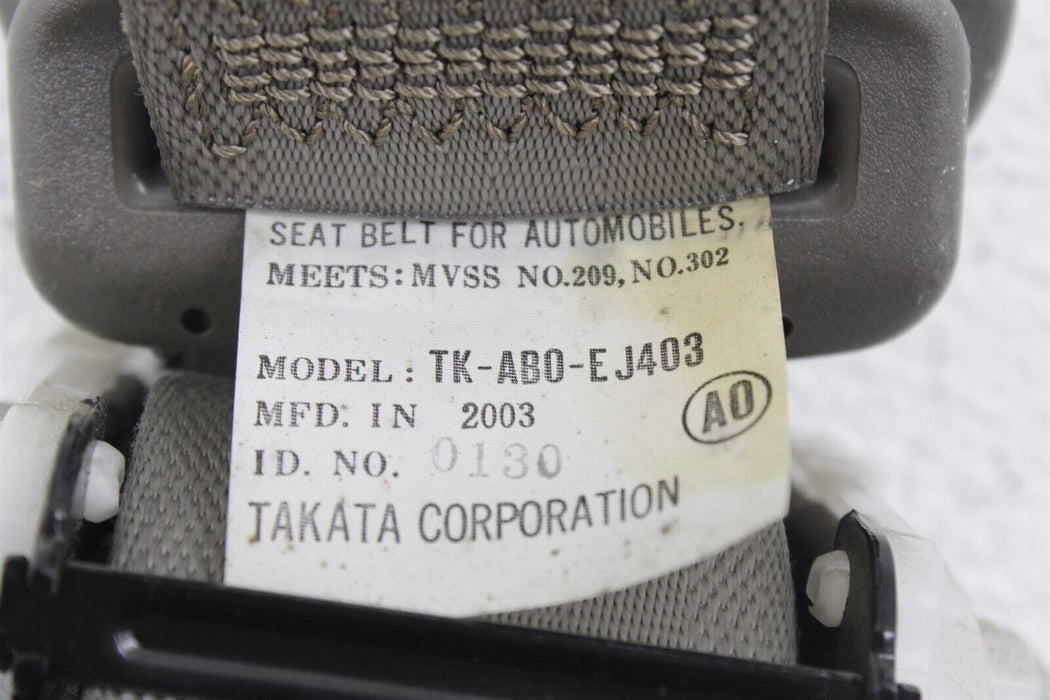 2002-2006 Acura RSX Type S Rear Left Seat Belt Seatbelt 02-06