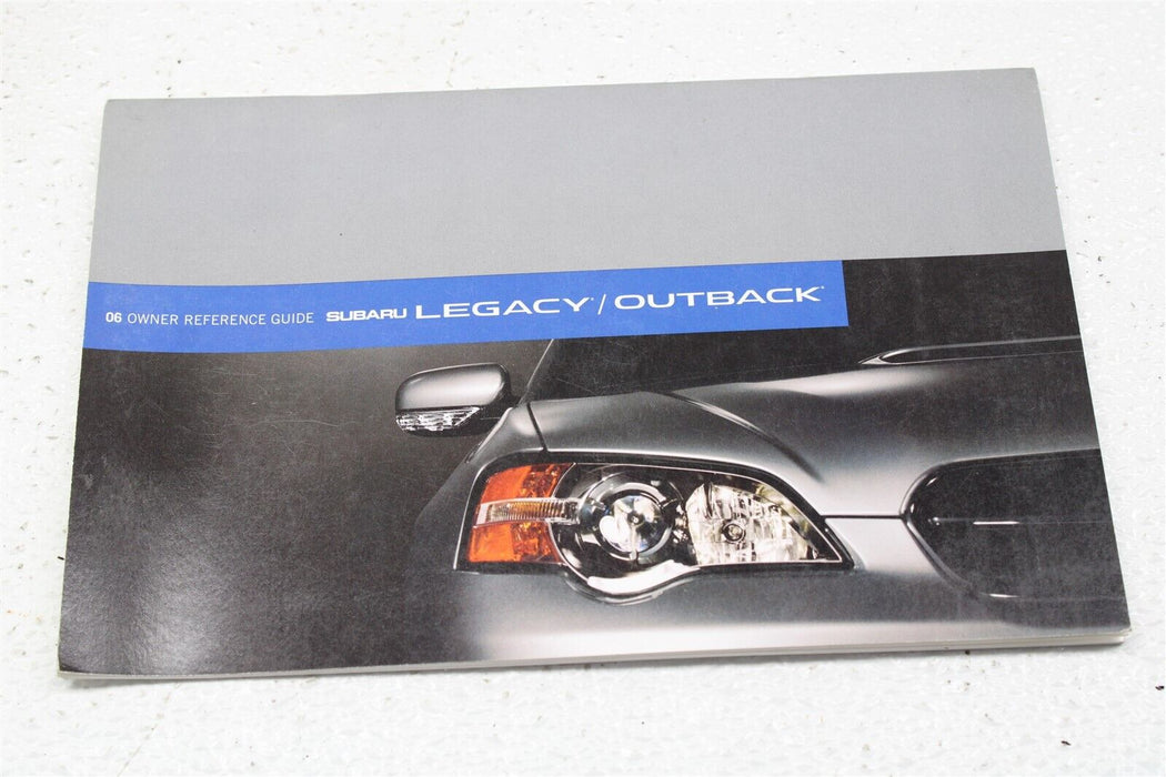 2006 Subaru Legacy GT Owners Manual Booklet Assembly Factory OEM 06