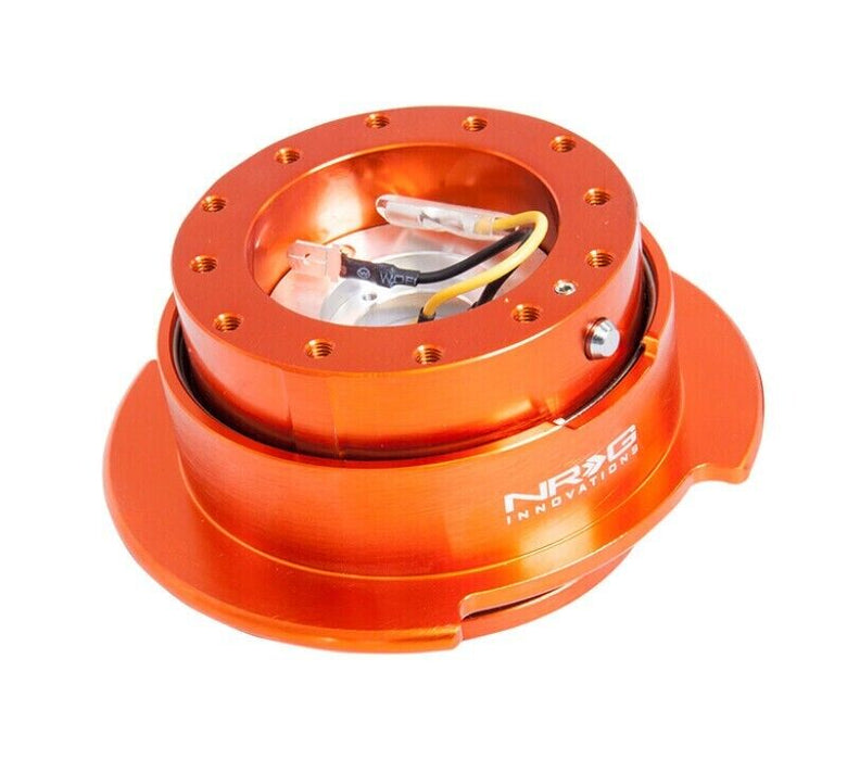 NRG Quick Release Kit Gen 2.5 - Orange Body / Titanium Chrome Ring SRK-250OR