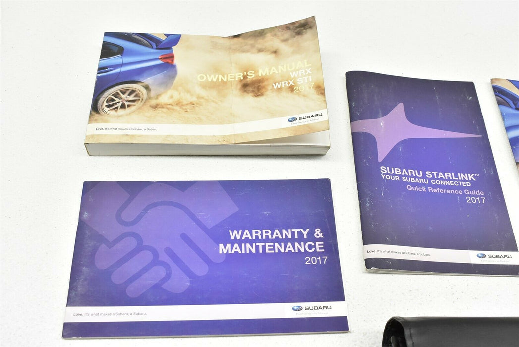 2017 Subaru WRX STI Owners Manual & Case OEM 17