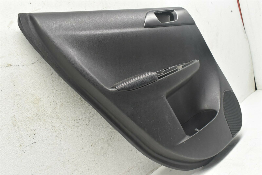 2008-2014 Subaru WRX STI Rear Driver Left Interior Door Panel Card Cover 08-14